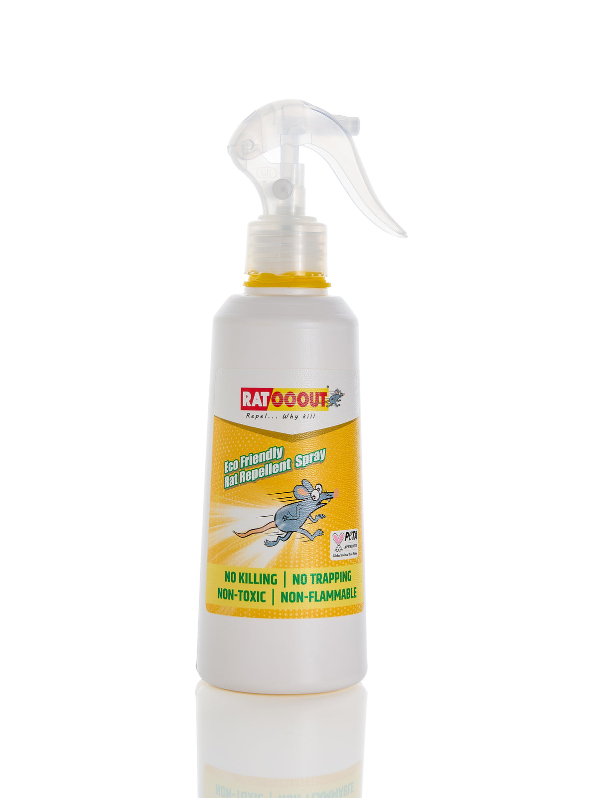 RatOoout Smell-Based Rat Repellent Spray | Natural Essential Oils Barrier to Repel Rats & Block Re-Entry | Non-Toxic, Kid & Pet Safe Rodent Control for Home, Kitchen, Car Engine, Warehouse