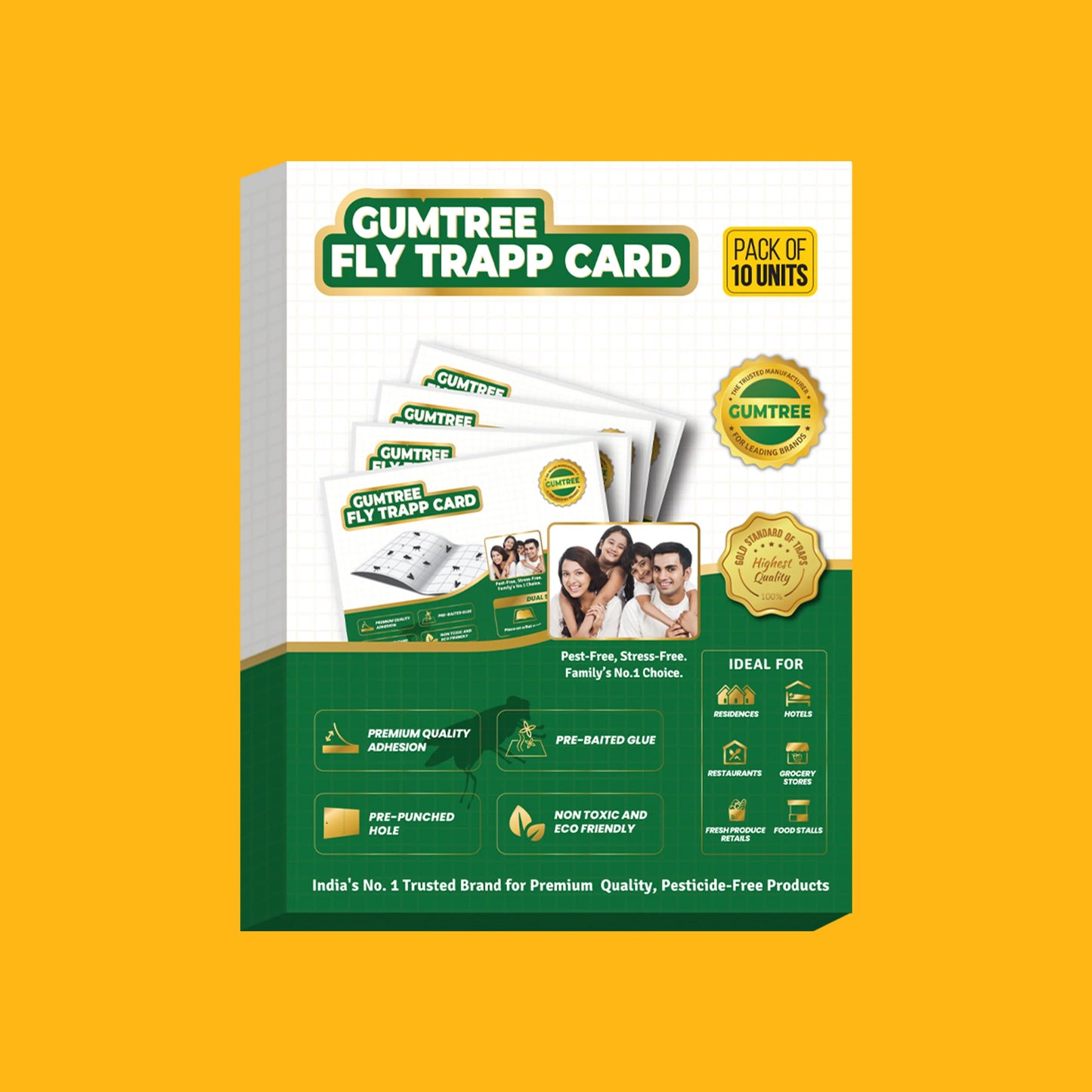 Gumtree Fly Trapp Card (Pack of 10 X 2Nos)