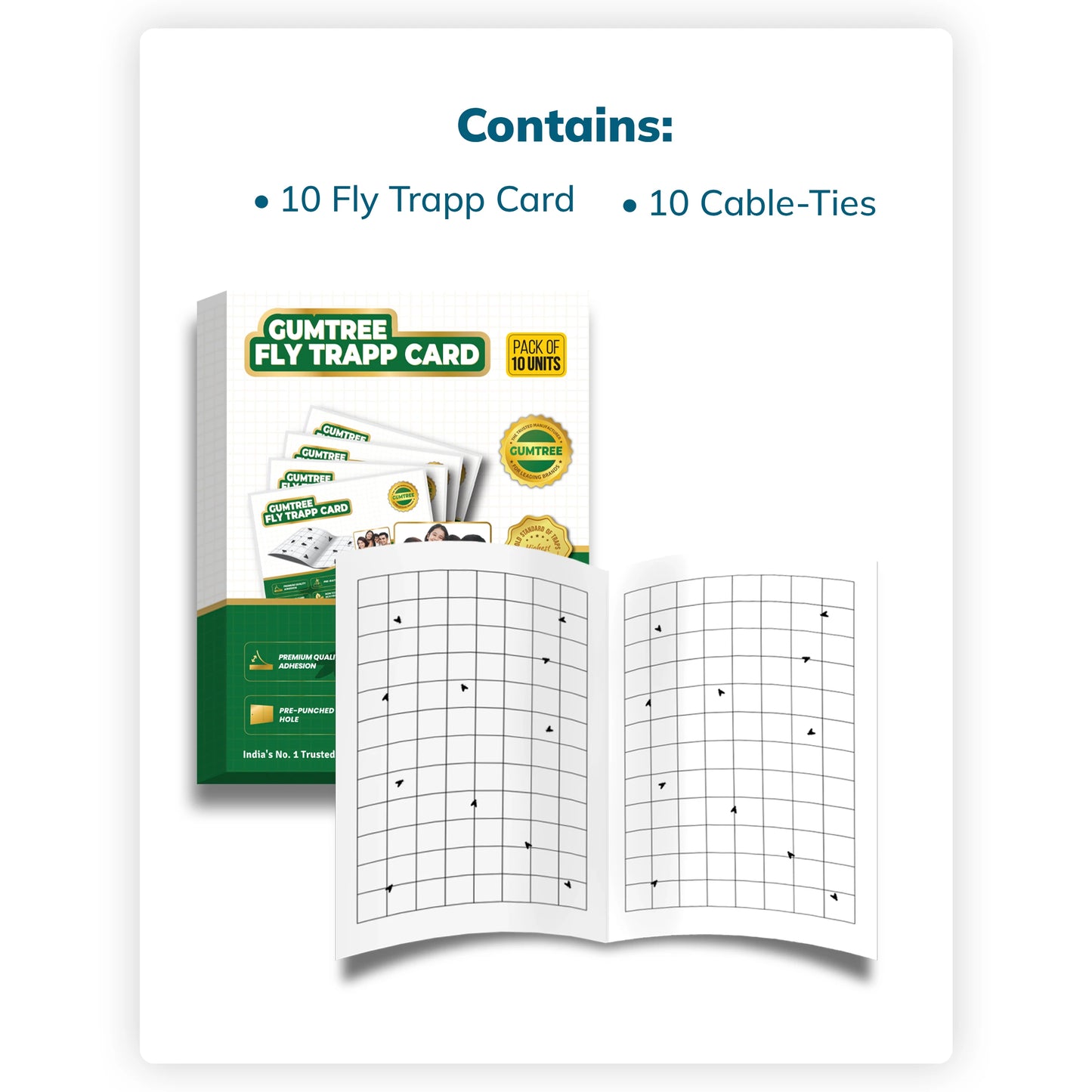 Gumtree Fly Trapp Card (Pack of 10 X 2Nos)