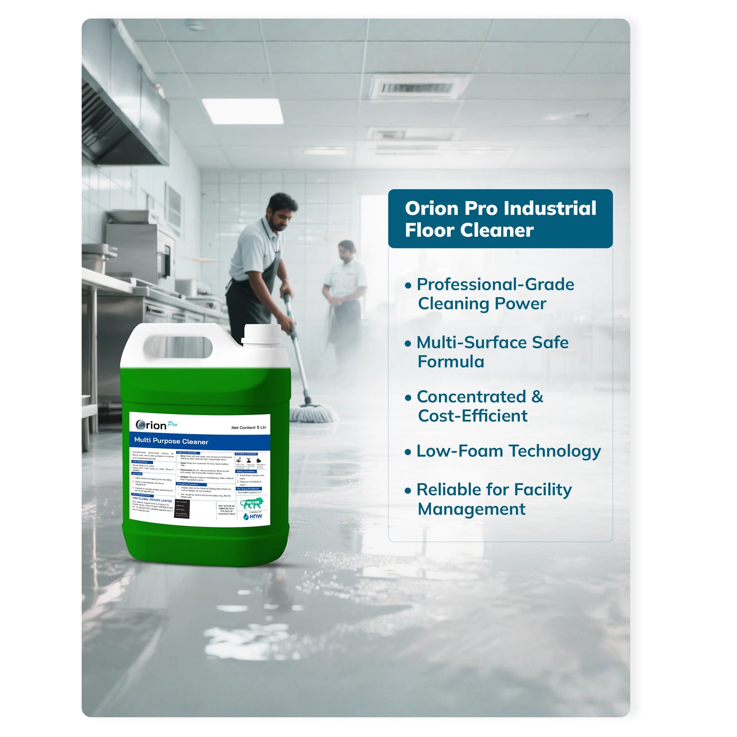 Orion Pro Multi-Purpose Cleaner - 5 Litre | Concentrated All Surface Cleaning Solution