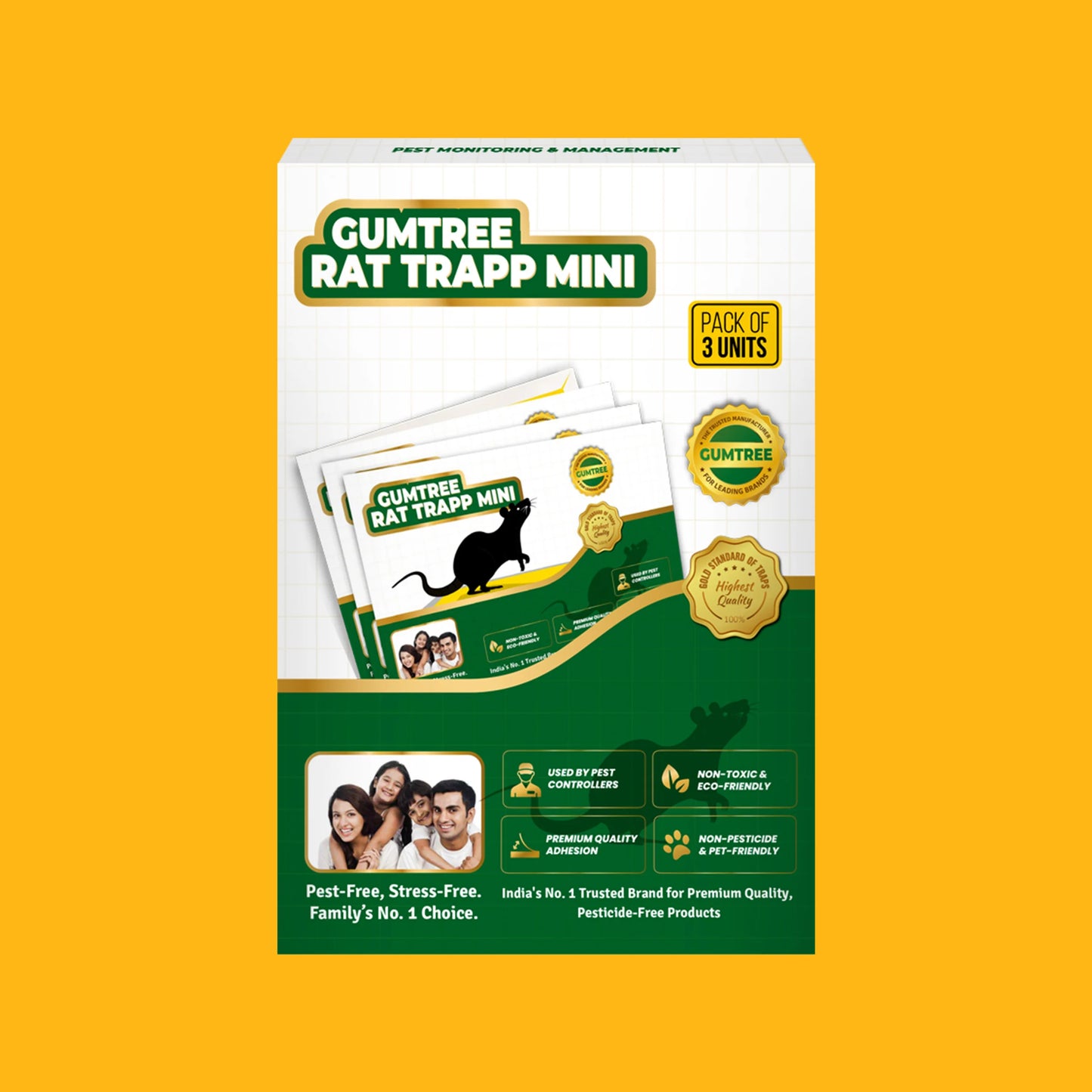 Gumtree Rat Trapp Mini (Pack of 3 X 3Nos)