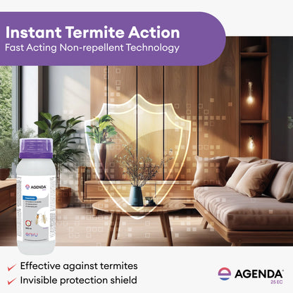 Agenda For Termite Control (Deemak Killer) - 500 Ml | Anti Termite Chemical For Pre And Post-Construction