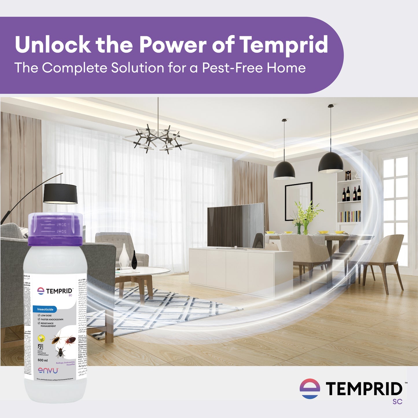 Temprid (500 ml) | Cockroach, Bedbugs And House Flies Control