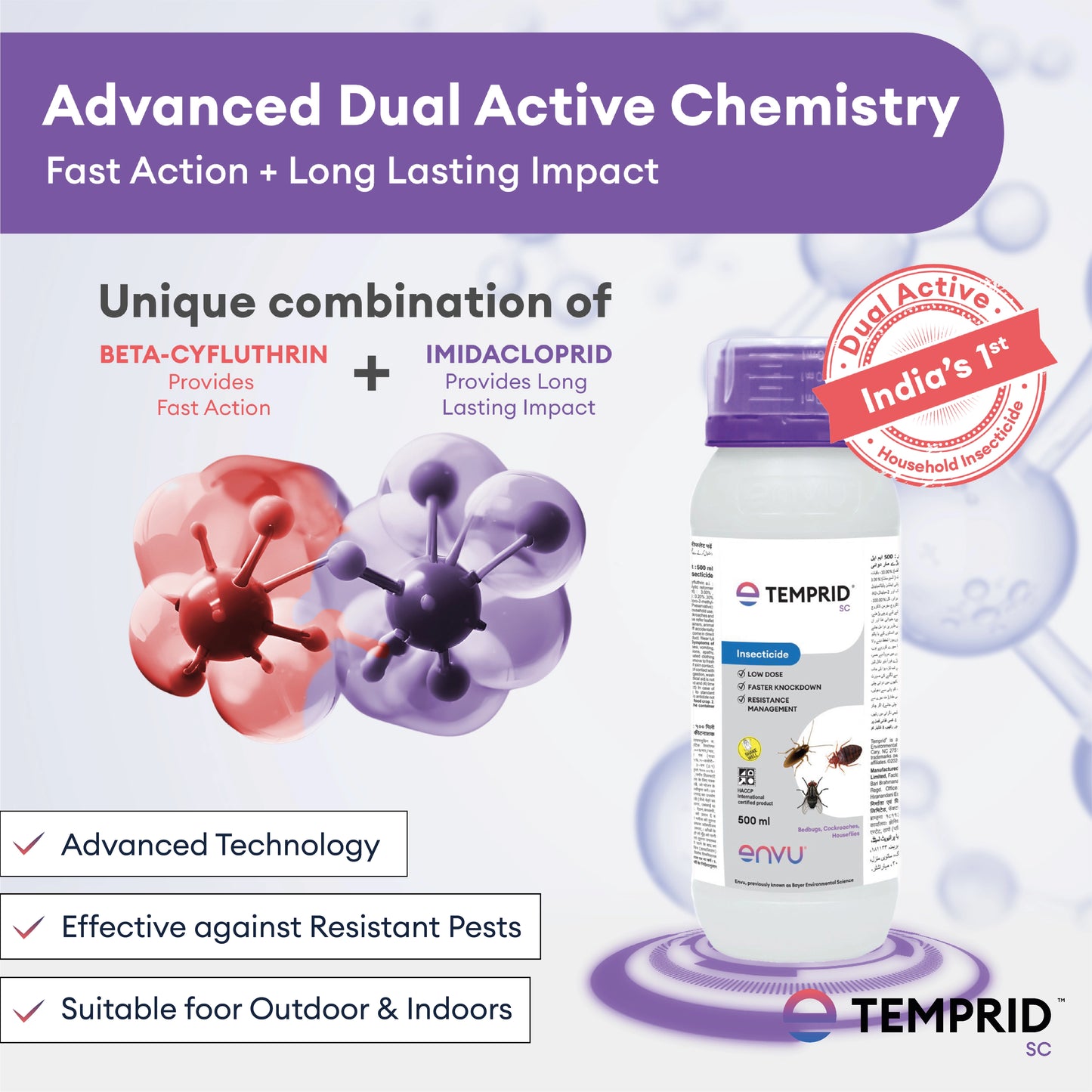 Temprid (500 ml) | Cockroach, Bedbugs And House Flies Control