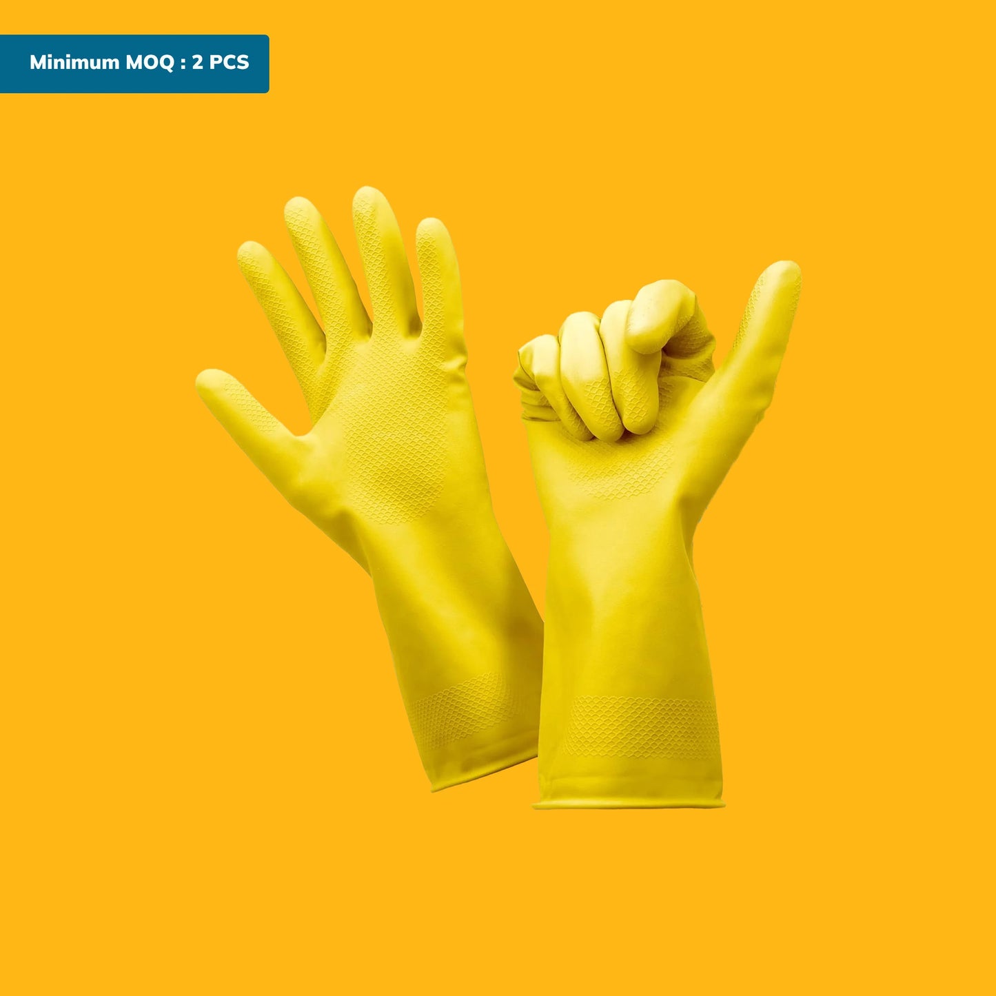 Chemical rubber gloved-Flockline