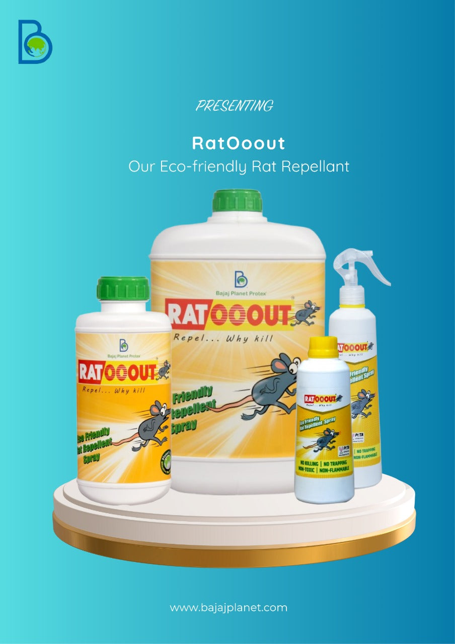 RatOoout Smell-Based Rat Repellent Spray | Natural Essential Oils Barrier to Repel Rats & Block Re-Entry | Non-Toxic, Kid & Pet Safe Rodent Control for Home, Kitchen, Car Engine, Warehouse