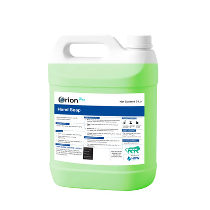 Orion Pro Hand Soap – 5 L | Handwash Liquid Refill Can| Antibacterial germ-protect | pH Balanced | Fragrance - Green Apple, Rose, Lemon, Lavender