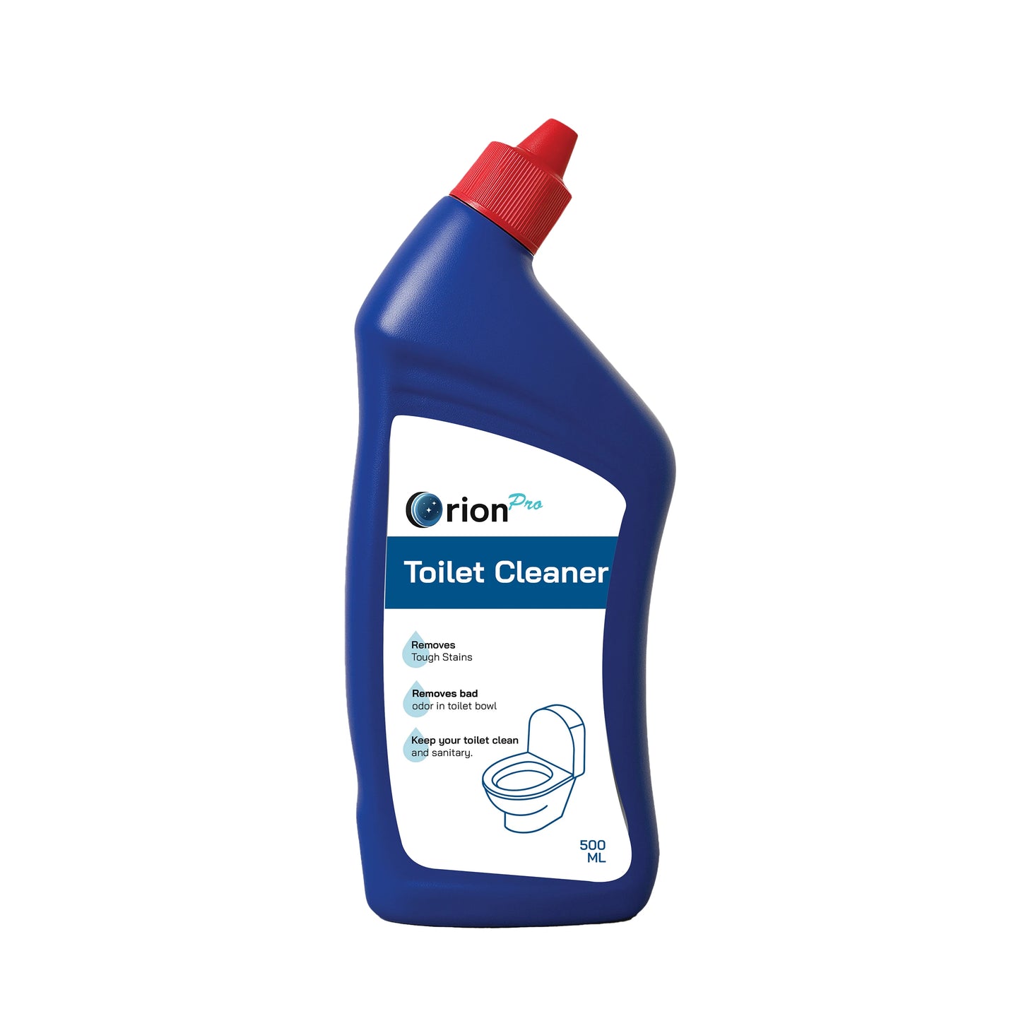 Orion Pro Toilet Cleaner – 500ml |Heavy-Duty Disinfecting Toilet & Urinal Cleaner for Professional and Home Hygiene