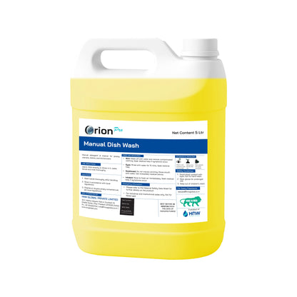 Orion Pro Manual Dishwash – 5 Litre | Concentrated Liquid Detergent