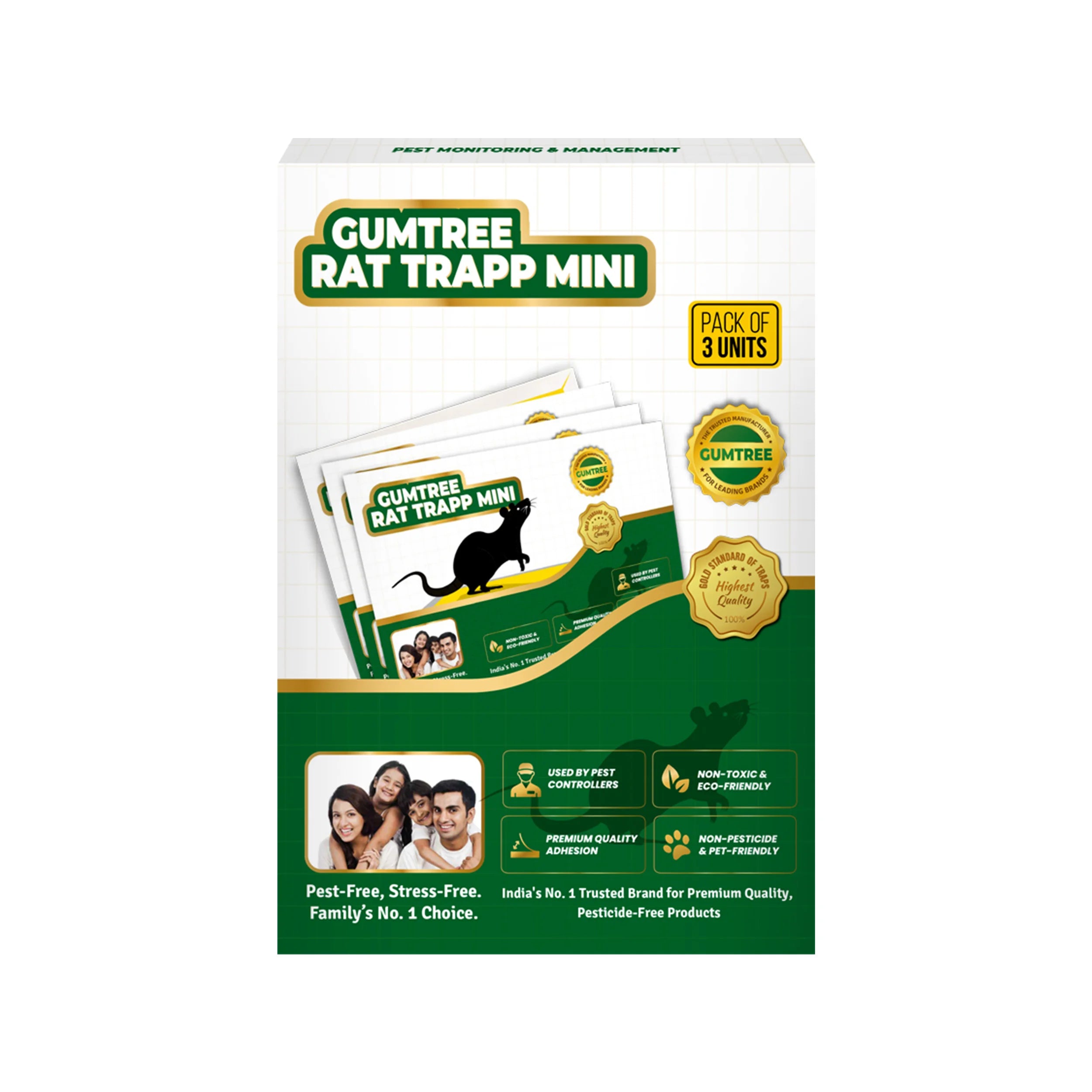 Gumtree Rat Trapp Mini (Pack of 3 X 4Nos) – Pest Shields India Pvt Ltd