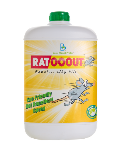 RatOoout Smell-Based Rat Repellent Spray | Natural Essential Oils Barrier to Repel Rats & Block Re-Entry | Non-Toxic, Kid & Pet Safe Rodent Control for Home, Kitchen, Car Engine, Warehouse