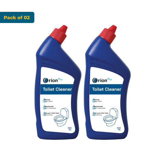Orion Pro Toilet Cleaner – 500ml (Pack of 2) | Heavy-Duty Disinfecting Toilet & Urinal Cleaner for Professional and Home Hygiene